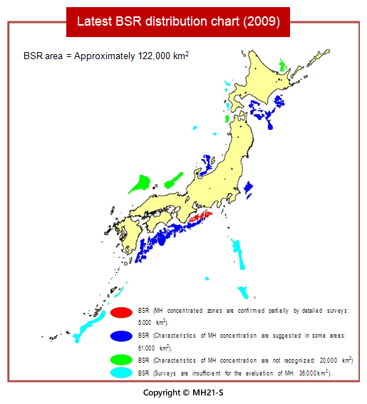 Fig.２ BSR distribution chart (2009)