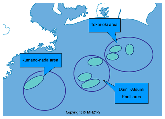 Fig.3 METI Exploratory Test Wells “Tokai-oki to Kumano-nada”